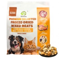 GUSER PREMIUM FREEZE-DRIED MIXED MEATS FOR CAT & DOG 400G